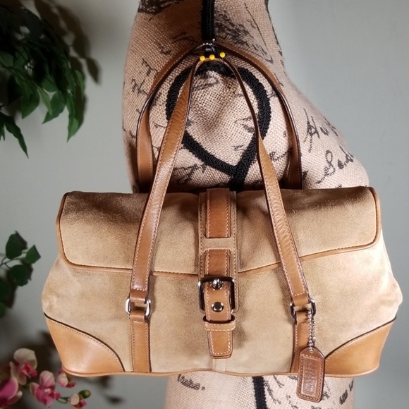 Coach Handbags - Coach Leather/Suede Bag